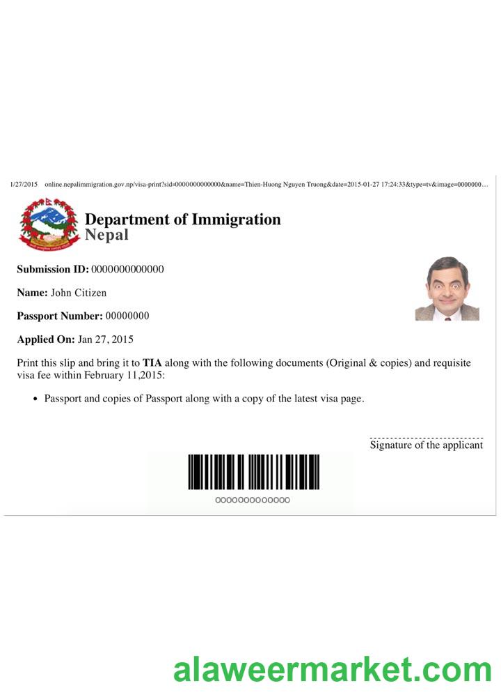 NEPAL e-visa